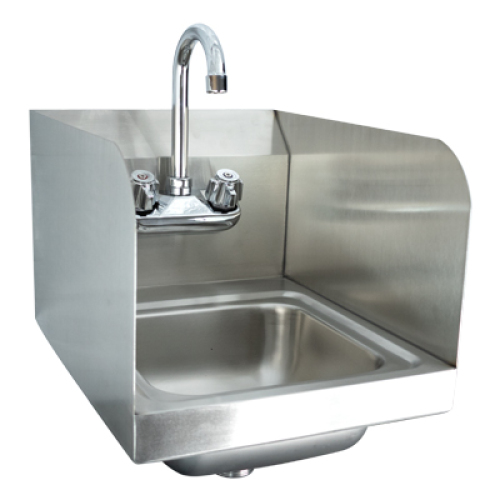 Universal Hs 12ss 12 X 16 Wall Mount Hand Sink With Faucet And Side Splash